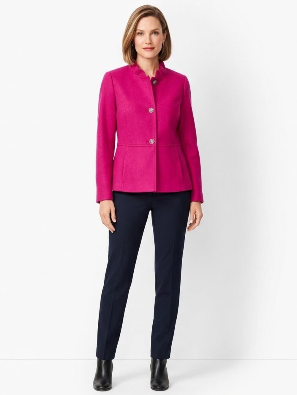 Talbots Ruby Wool Blend Jacket Size 8